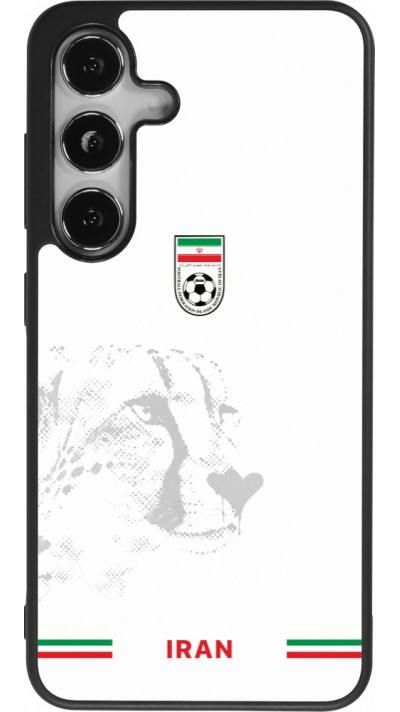 Samsung Galaxy S25 Case Hülle - Silikon schwarz Iran 2026 personalisierbares Fussballtrikot