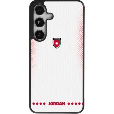 Samsung Galaxy S25 Case Hülle - Silikon schwarz Jordanien 2026 personalisierbares Fussballtrikot