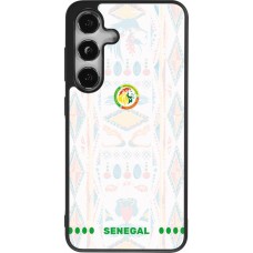 Samsung Galaxy S25 Case Hülle - Silikon schwarz Senegal 2026 personalisierbares Fussballtrikot