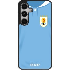 Samsung Galaxy S25 Case Hülle - Silikon schwarz Uruguay 2022 personalisierbares Fussballtrikot