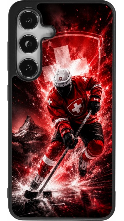 Samsung Galaxy S25 Case Hülle - Silikon schwarz Hockey World Championship Player