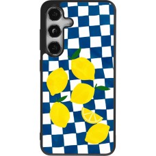 Samsung Galaxy S25 Case Hülle - Silikon schwarz Illustration lemons 2026