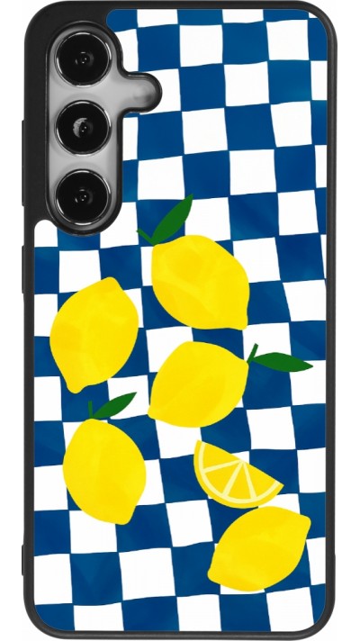 Samsung Galaxy S25 Case Hülle - Silikon schwarz Illustration lemons 2026