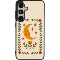 Samsung Galaxy S25 Case Hülle - Silikon schwarz Half moon stamp 2026