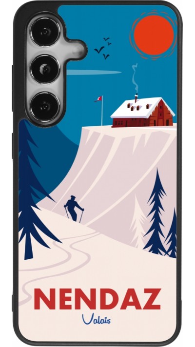 Samsung Galaxy S25 Case Hülle - Silikon schwarz Nendaz Cabane Ski