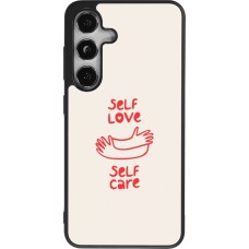 Samsung Galaxy S25 Case Hülle - Silikon schwarz Saint Valentines Day 26 Self love self care