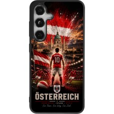 Samsung Galaxy S25 Case Hülle - Silikon schwarz Fussball Österreich splash 2026