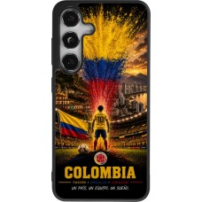 Samsung Galaxy S25 Case Hülle - Silikon schwarz Fussball Kolumbien splash 2026