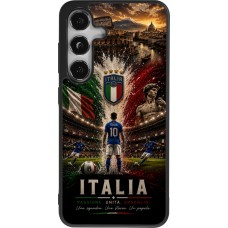 Samsung Galaxy S25 Case Hülle - Silikon schwarz Fussball Italien splash 2026