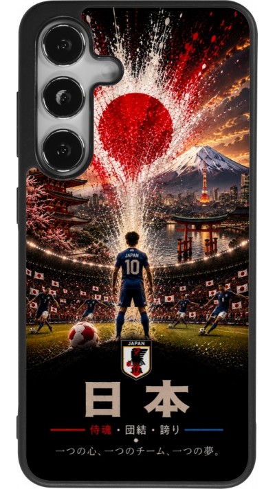 Samsung Galaxy S25 Case Hülle - Silikon schwarz Fussball Japan splash 2026