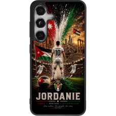 Samsung Galaxy S25 Case Hülle - Silikon schwarz Fussball Jordanien splash 2026
