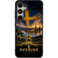 Samsung Galaxy S25 Case Hülle - Silikon schwarz Fussball Schweden splash 2026