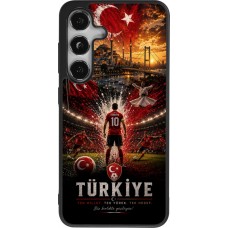 Samsung Galaxy S25 Case Hülle - Silikon schwarz Fussball Türkei splash 2026