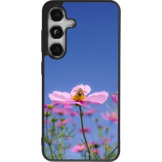 Samsung Galaxy S25 Case Hülle - Silikon schwarz Bee on a flower 2026