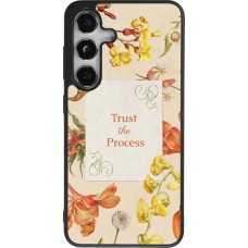 Samsung Galaxy S25 Case Hülle - Silikon schwarz Trust the process 2026