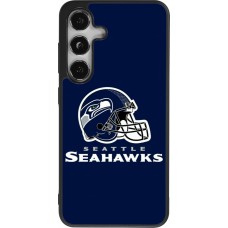 Samsung Galaxy S25 Case Hülle - Silikon schwarz Super Bowl 26 Seattle 3