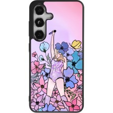 Samsung Galaxy S25 Case Hülle - Silikon schwarz Taylor Swift Sketch - Pink