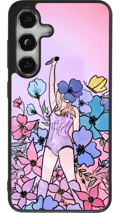 Samsung Galaxy S25 Case Hülle - Silikon schwarz Taylor Swift Sketch - Pink