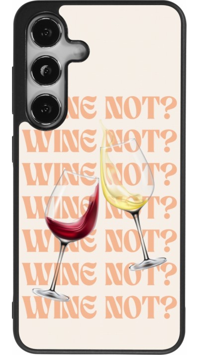 Samsung Galaxy S25 Case Hülle - Silikon schwarz Wine not