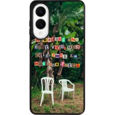 Samsung Galaxy S25 Edge Case Hülle - Silikon schwarz Chairs DTMF