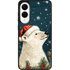 Samsung Galaxy S25 Edge Case Hülle - Silikon schwarz Christmas 25 Bear