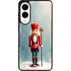 Samsung Galaxy S25 Edge Case Hülle - Silikon schwarz Christmas 25 Nutcracker Snow