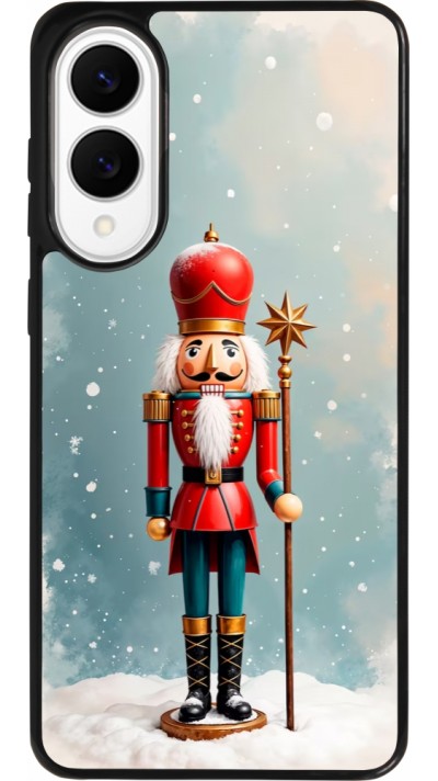 Samsung Galaxy S25 Edge Case Hülle - Silikon schwarz Christmas 25 Nutcracker Snow