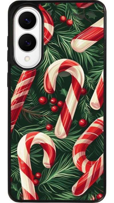 Samsung Galaxy S25 Edge Case Hülle - Silikon schwarz Christmas 25 Xmas Stick