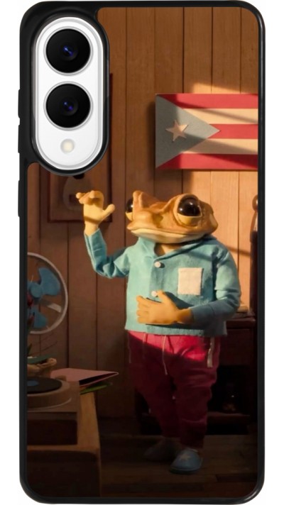 Coque Samsung Galaxy S25 Edge - Silicone rigide noir Dancing frog DTMF