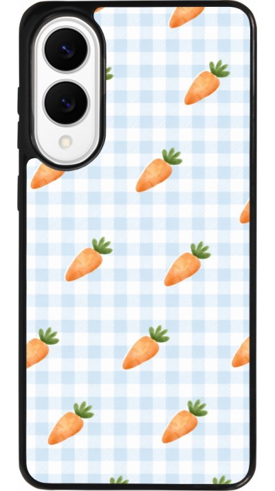 Samsung Galaxy S25 Edge Case Hülle - Silikon schwarz Easter 2026 Pattern carrots