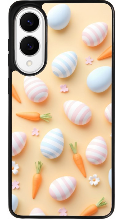 Samsung Galaxy S25 Edge Case Hülle - Silikon schwarz Easter 2026 Pattern Easter