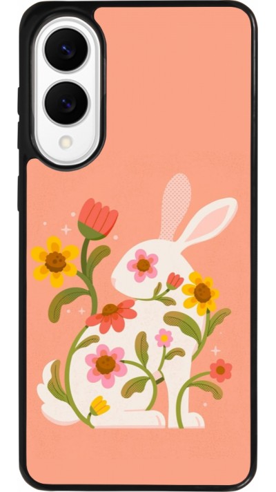 Samsung Galaxy S25 Edge Case Hülle - Silikon schwarz Easter 2026 Rabbit collage