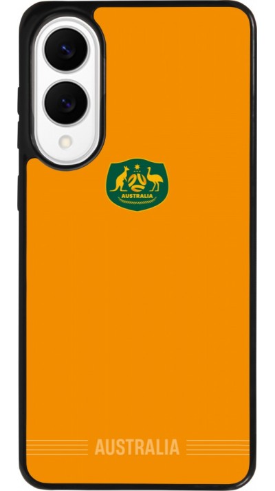 Coque Samsung Galaxy S25 Edge - Silicone rigide noir Maillot de football Australie 2026 personnalisable