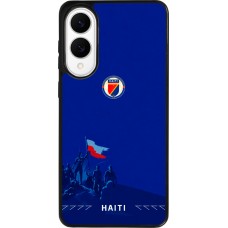 Samsung Galaxy S25 Edge Case Hülle - Silikon schwarz Haiti 2026 personalisierbares Fussballtrikot