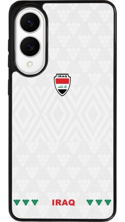 Samsung Galaxy S25 Edge Case Hülle - Silikon schwarz Irak 2026 personalisierbares Fussballtrikot