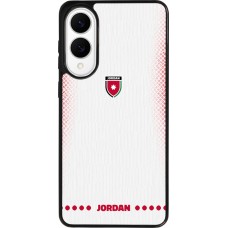 Samsung Galaxy S25 Edge Case Hülle - Silikon schwarz Jordanien 2026 personalisierbares Fussballtrikot
