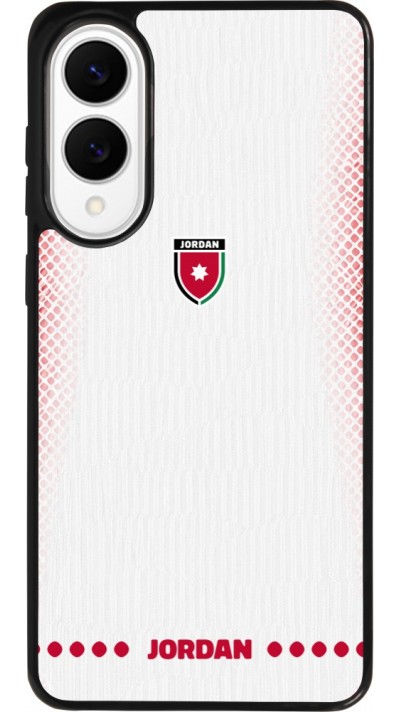 Samsung Galaxy S25 Edge Case Hülle - Silikon schwarz Jordanien 2026 personalisierbares Fussballtrikot
