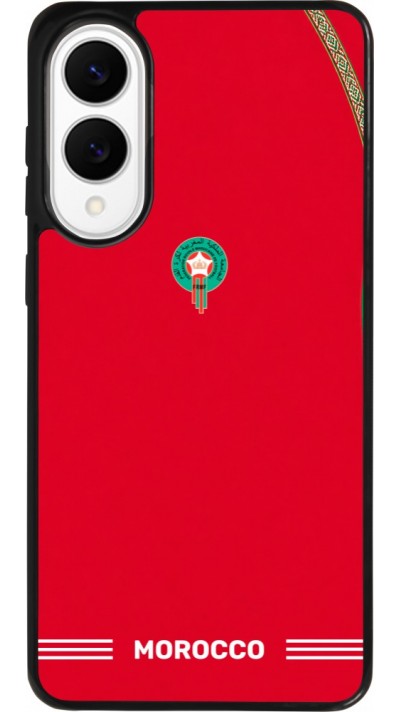 Samsung Galaxy S25 Edge Case Hülle - Silikon schwarz Marokko 2026 personalisierbares Fussballtrikot