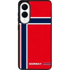 Samsung Galaxy S25 Edge Case Hülle - Silikon schwarz Norwegen 2026 personalisierbares Fussballtrikot