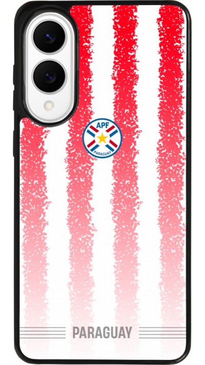 Coque Samsung Galaxy S25 Edge - Silicone rigide noir Maillot de football Paraguay 2026 personnalisable
