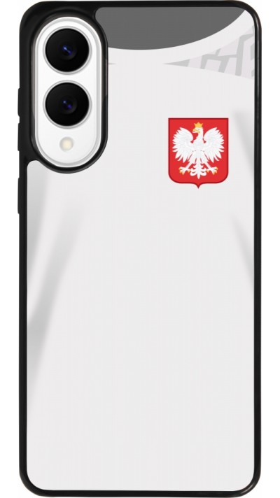 Samsung Galaxy S25 Edge Case Hülle - Silikon schwarz Polen 2022 personalisierbares Fussballtrikot