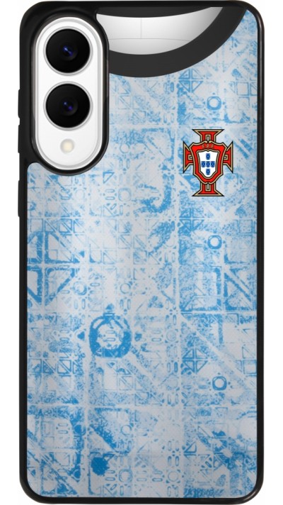 Samsung Galaxy S25 Edge Case Hülle - Silikon schwarz Portugal Away personalisierbares Fussballtrikot