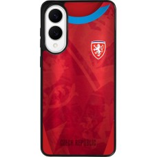 Samsung Galaxy S25 Edge Case Hülle - Silikon schwarz Tschechische Republik personalisierbares Fussballtrikot