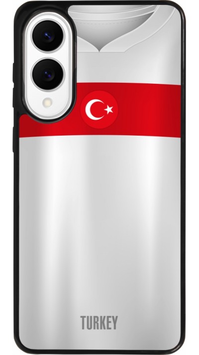 Samsung Galaxy S25 Edge Case Hülle - Silikon schwarz Türkei personalisierbares Fussballtrikot