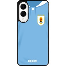 Samsung Galaxy S25 Edge Case Hülle - Silikon schwarz Uruguay 2022 personalisierbares Fussballtrikot