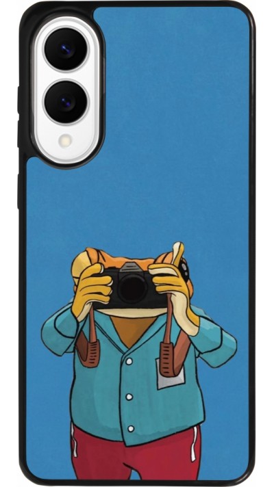 Coque Samsung Galaxy S25 Edge - Silicone rigide noir Frog with camera DTMF