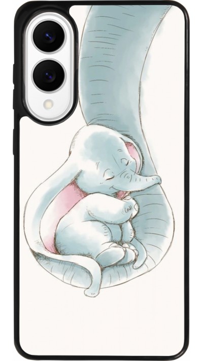 Samsung Galaxy S25 Edge Case Hülle - Silikon schwarz Mom 1903