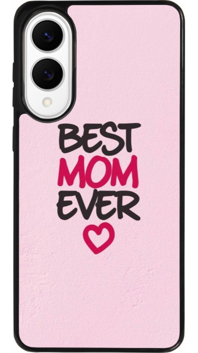 Samsung Galaxy S25 Edge Case Hülle - Silikon schwarz Mom 2023 best Mom ever pink