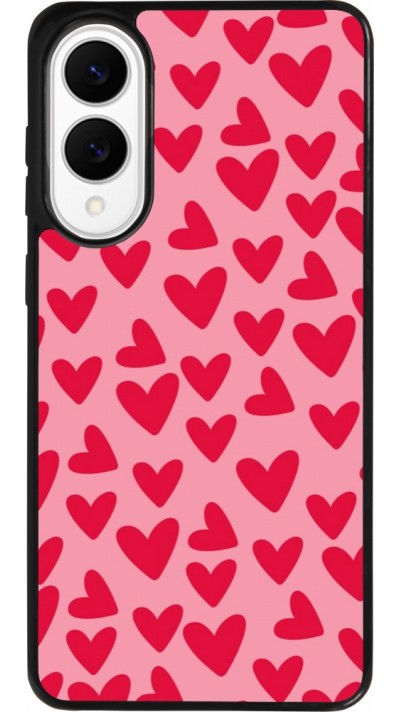 Samsung Galaxy S25 Edge Case Hülle - Silikon schwarz Mom 2024 kleine Herzen