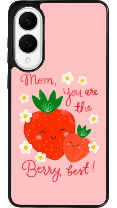 Coque Samsung Galaxy S25 Edge - Silicone rigide noir Mom 2026 Berry best